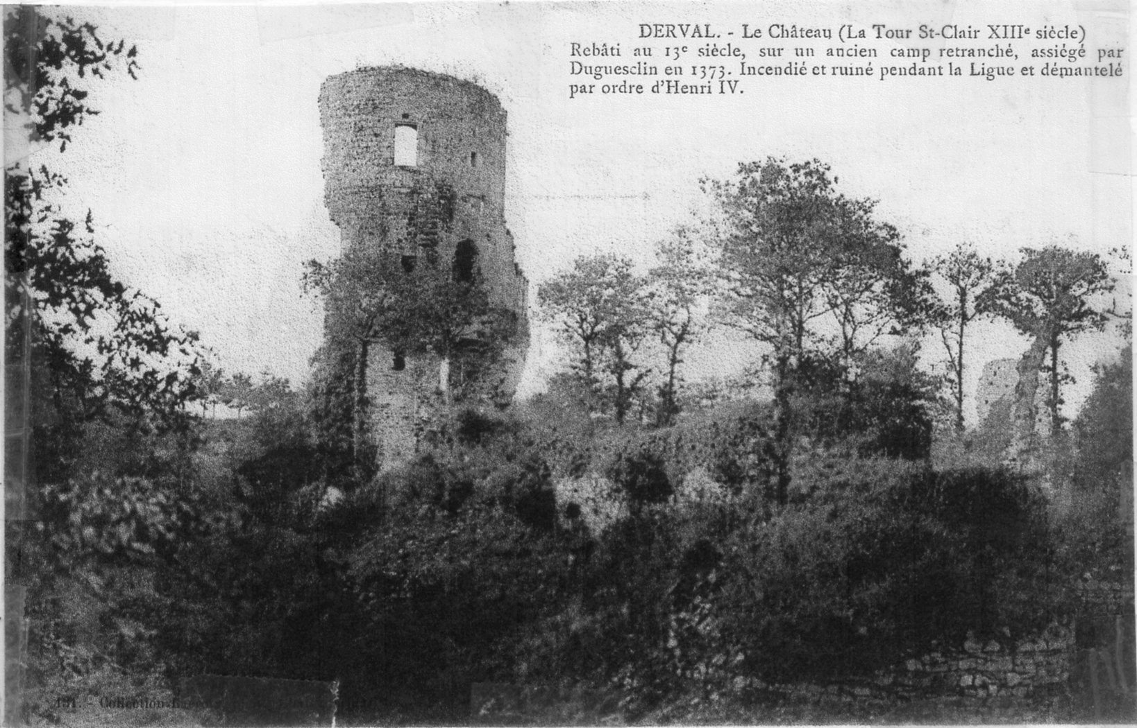 Château de Derval- La Tour Saint Clair Carte_postal_tour_saint_clair